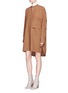 Figure View - Click To Enlarge - HELMUT LANG - Cotton twill parka shirt dress