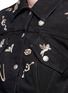 Detail View - Click To Enlarge - ALEXANDER MCQUEEN - 'Surreal Obsessions' embellished denim jacket