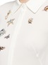 Detail View - Click To Enlarge - ALEXANDER MCQUEEN - 'Surreal Obsessions' embellished silk shirt