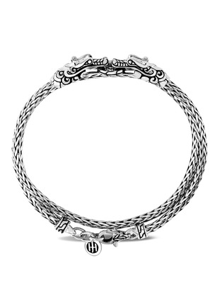 Detail View - Click To Enlarge - JOHN HARDY - 'Legends Naga' sterling silver double bracelet