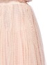 Detail View - Click To Enlarge - ALEXANDER MCQUEEN - Metallised floral lace flared skirt