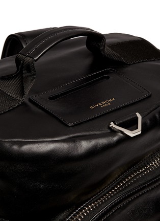Detail View - Click To Enlarge - GIVENCHY - Star print leather duffle backpack