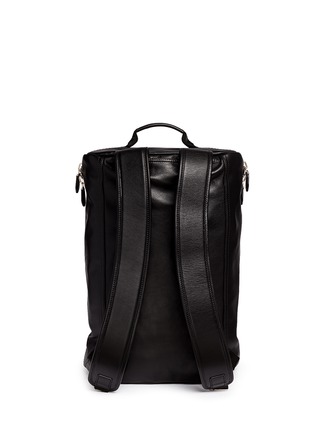 Back View - Click To Enlarge - GIVENCHY - Star print leather duffle backpack