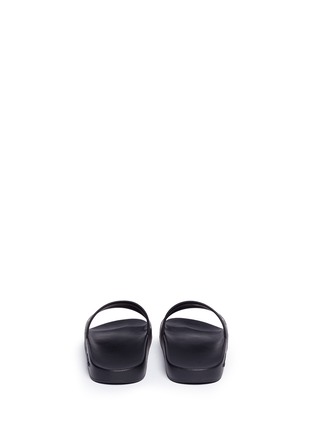 Back View - Click To Enlarge - GIVENCHY - Logo print rubber slide sandals
