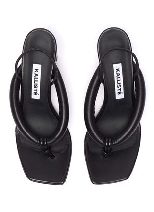 Detail View - Click To Enlarge - KALLISTE - Puffy Strap Thong Sandals