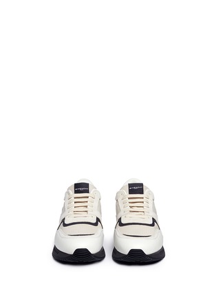 Front View - Click To Enlarge - GIVENCHY - 'Runner Active' mixed media sneakers