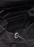 Detail View - Click To Enlarge - BURBERRY - ECONYL® leather trim small rucksack