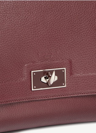 Detail View - Click To Enlarge - GIVENCHY - 'Shark' small leather shoulder bag