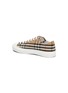  - BURBERRY - Logo check print lace up sneakers