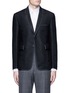 Main View - Click To Enlarge - THOM BROWNE  - 'Hector' wool stamp jacquard blazer