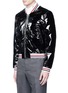 Front View - Click To Enlarge - THOM BROWNE  - Padded patent leather varsity jacket