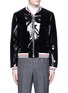 Main View - Click To Enlarge - THOM BROWNE  - Padded patent leather varsity jacket