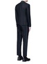 Back View - Click To Enlarge - THOM BROWNE  - Grosgrain ribbon wool-mohair tuxedo suit
