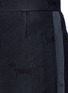 Detail View - Click To Enlarge - THOM BROWNE  - 'Hector' wool stamp jacquard pants