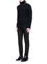 Figure View - Click To Enlarge - GIVENCHY - Detachable turtleneck wool-cotton sweater