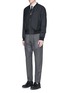 Figure View - Click To Enlarge - GIVENCHY - Diagonal panel flannel pants