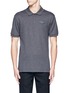 Main View - Click To Enlarge - GIVENCHY - Leather logo patch polo shirt