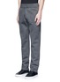 Front View - Click To Enlarge - GIVENCHY - Logo patch bonded jersey sweatpants