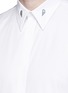 Detail View - Click To Enlarge - GIVENCHY - Star engraved collar bone poplin shirt