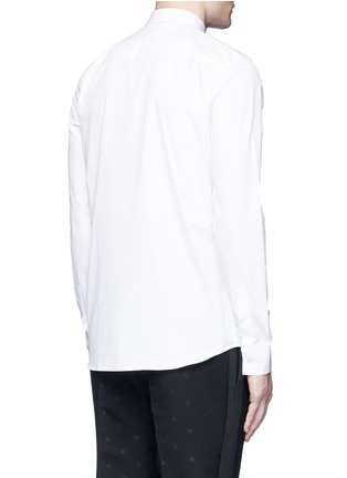 Back View - Click To Enlarge - GIVENCHY - Star engraved collar bone poplin shirt
