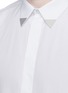 Detail View - Click To Enlarge - GIVENCHY - Metal collar tip cotton shirt