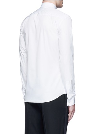 Back View - Click To Enlarge - GIVENCHY - Bib front cotton tuxedo shirt