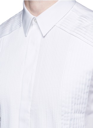 Detail View - Click To Enlarge - GIVENCHY - Multi bib tuxedo shirt