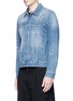 Front View - Click To Enlarge - GIVENCHY - Distressed denim jacket