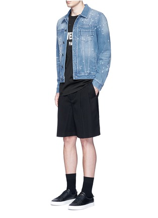 Figure View - Click To Enlarge - GIVENCHY - Distressed denim jacket