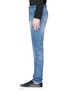 Detail View - Click To Enlarge - GIVENCHY - Back strap distressed jeans