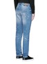 Back View - Click To Enlarge - GIVENCHY - Back strap distressed jeans