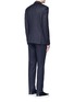 Back View - Click To Enlarge - GIVENCHY - Madonna collar gingham check wool suit