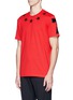 Front View - Click To Enlarge - GIVENCHY - '74' print star patch T-shirt