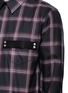 Detail View - Click To Enlarge - GIVENCHY - Pocket strap check plaid cotton shirt