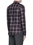 Back View - Click To Enlarge - GIVENCHY - Pocket strap check plaid cotton shirt
