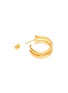 Detail View - Click To Enlarge - W. BRITT - 'N' 18K Gold Earrings