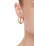 Figure View - Click To Enlarge - W. BRITT - 'X' 18K Gold Earrings