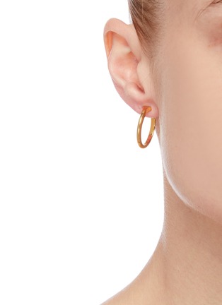 Figure View - Click To Enlarge - W. BRITT - 'I' 18K Gold Earrings