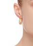 Figure View - Click To Enlarge - W. BRITT - 'P' 18K Gold Earrings