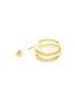 Detail View - Click To Enlarge - W. BRITT - 'Z' 18K Gold Earrings