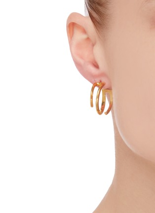 Figure View - Click To Enlarge - W. BRITT - 'Z' 18K Gold Earrings