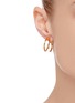 Figure View - Click To Enlarge - W. BRITT - 'C' 18K Gold Earrings