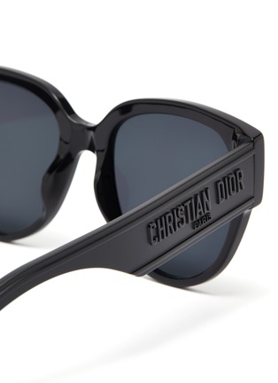 Detail View - Click To Enlarge - DIOR - Thick acetate frame sunglasses
