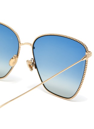 Detail View - Click To Enlarge - DIOR - Cat-eye metal frame gradient sunglasses