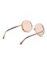 Figure View - Click To Enlarge - JIMMY CHOO - 'Lilo' glitter round metal frame sunglasses
