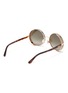 Figure View - Click To Enlarge - JIMMY CHOO - 'Lilo' glitter round metal frame sunglasses