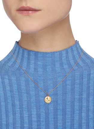 Figure View - Click To Enlarge - MEADOWLARK - 'Amulet Strength' sapphire gold-plated necklace