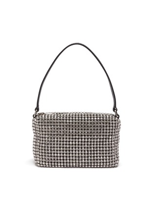 Main View - Click To Enlarge - ALEXANDER WANG - Wangloc rhinestone top handle pouch