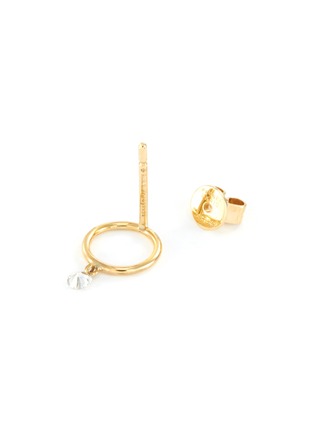 Detail View - Click To Enlarge - PERSÉE PARIS - 'Boheme' diamond yellow gold earring