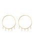 Main View - Click To Enlarge - PERSÉE PARIS - 'Boheme' Diamond 9k Yellow Gold Earrings
